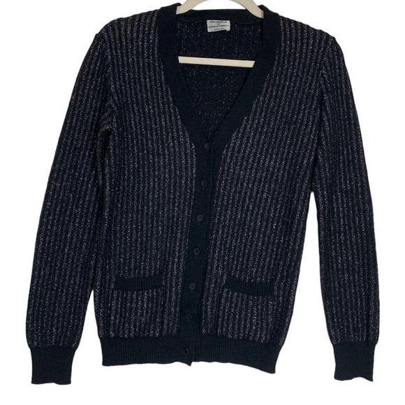 philosophy di Alberta Ferretti metallic cardigan sparkle size us 6 festive - Picture 2 of 16